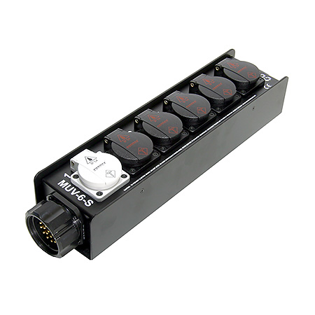 Verteil-Box Socapex 419 m -> 6 x T13 (Dose)